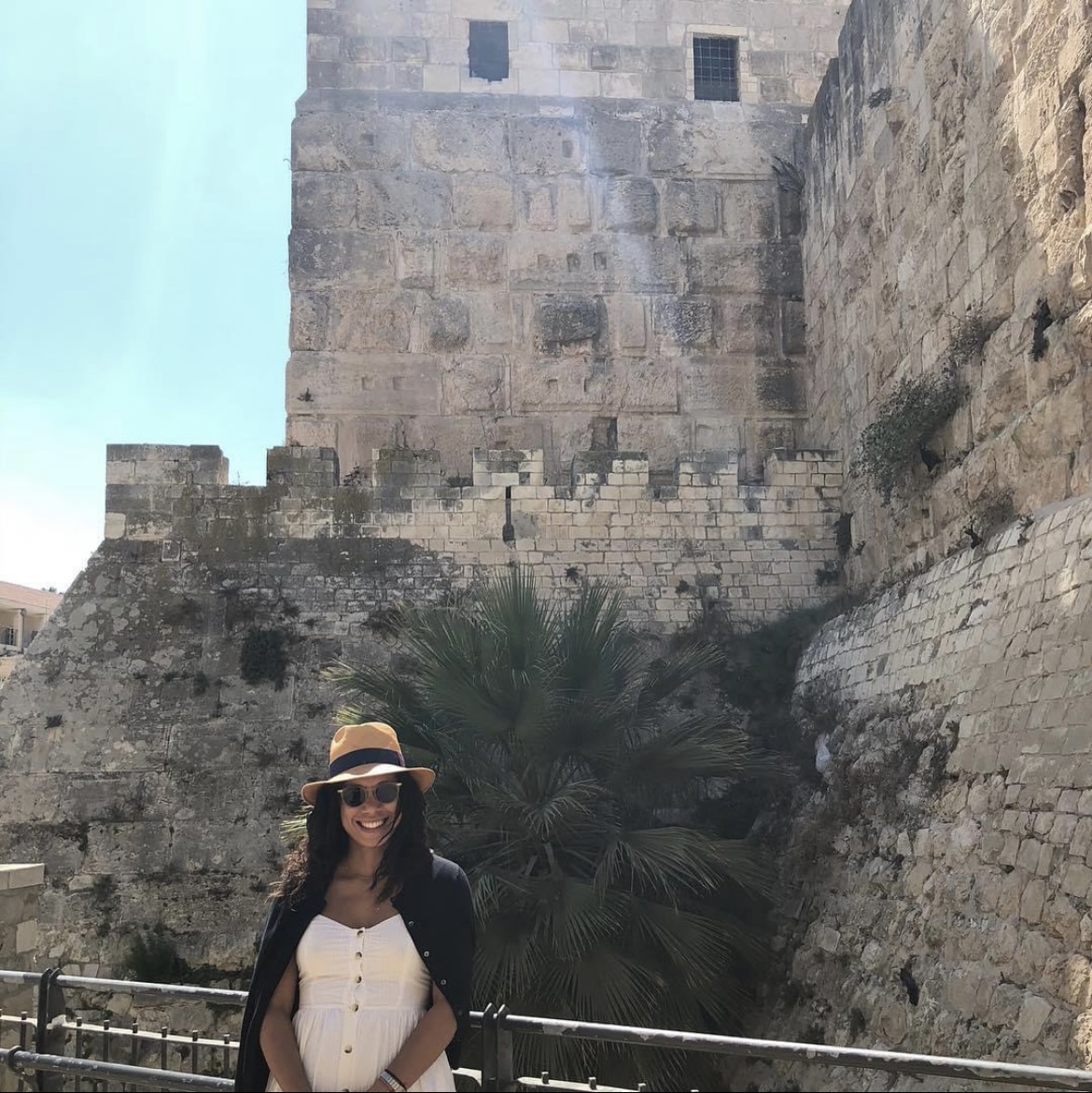 Jerusalem, Israel in the Old City surrounded by the incredible stone walls and buildings, 2017.