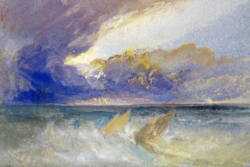 'Sea View' by J.M.W. Turner. The Taurus painter was known for his water and nature images, and was called 'The Painter of Light.' Image via Creative Commons CC of NC.