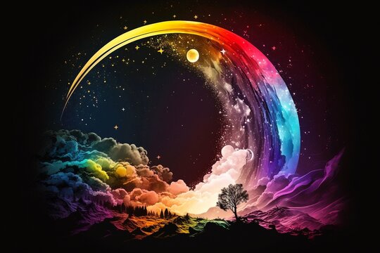 Full Moon Sagittarius in Gemini with rainbows and paths we create...