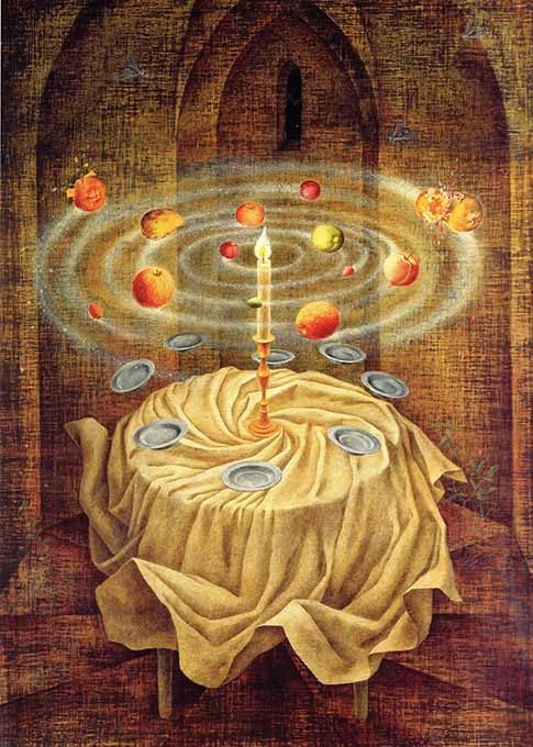 Remedios Varo, Still Life Reviving, 1963. This Sagittarius artist gets it.