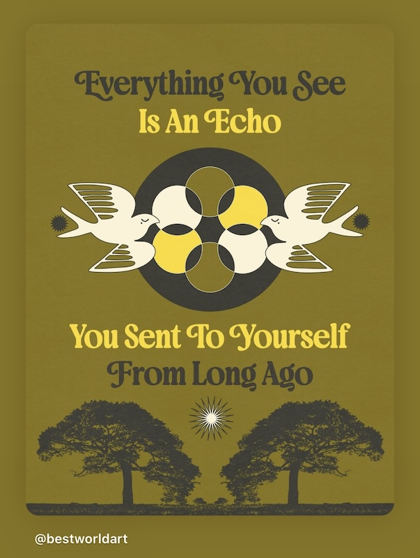 Virgo Season is about traveling back to change our future. The echoes this month will be loud. Pay attention. Choose differently. Clean up our mess time is here.