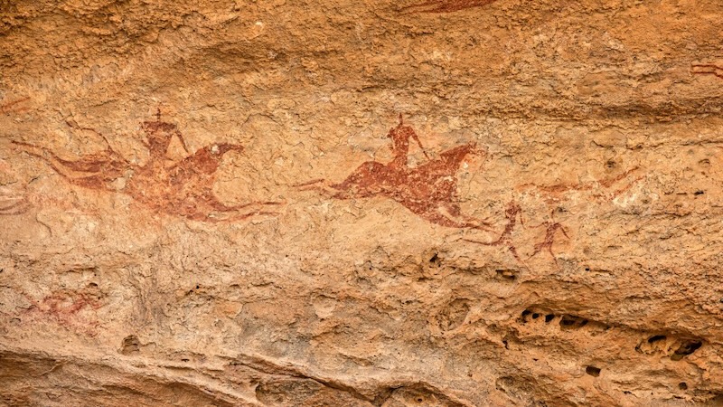 Catalhoyuk, in today's Turkey, from the John Templeton Foundation and an article titled: Çatalhöyük: A City of Gardeners, Hippies, and Home Decorators, Circa 7000 BC