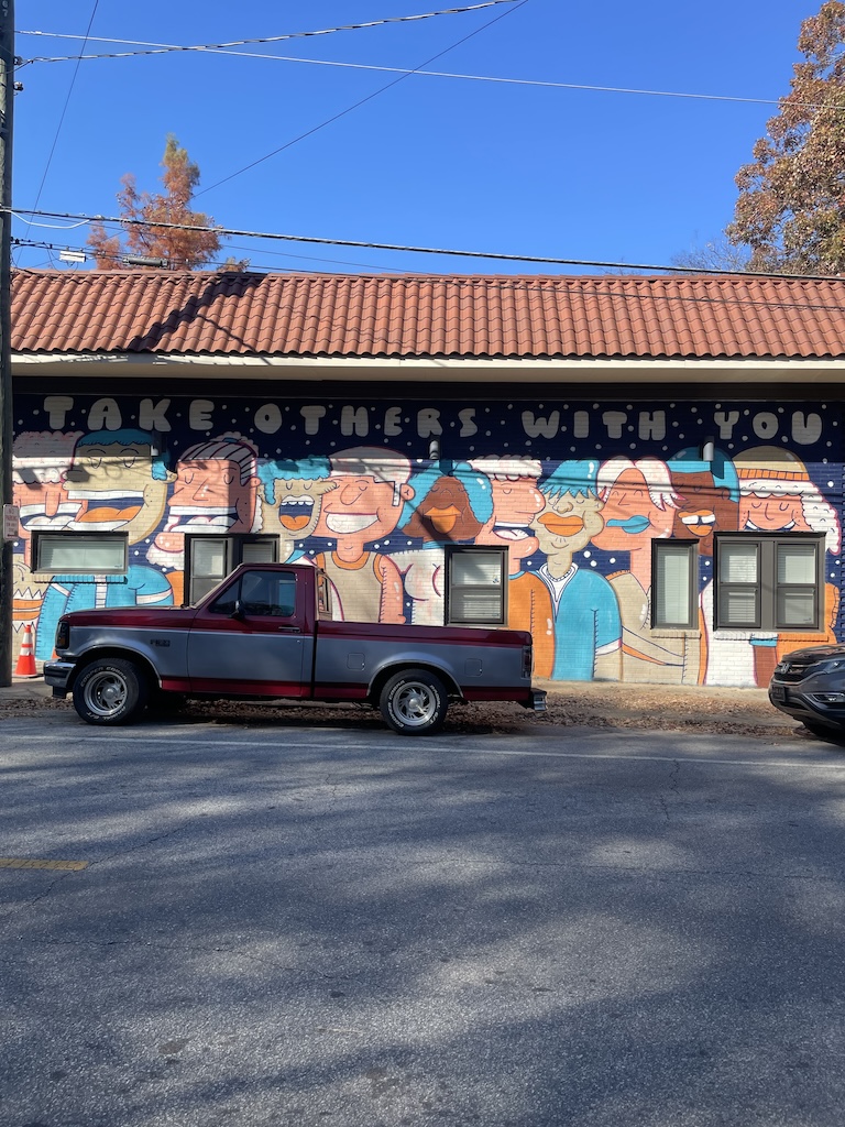 Atlanta street art moment with big personality