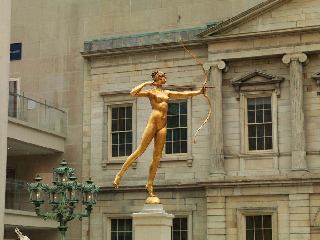 Diana sculpture by Augustus Saint-Gaudens (1893–94), reading like Lilith. “Even the gods suffered under patriarchy, and like many women across world history, Diana recognized the value of opting out,” Rita Mae Brown, Venus Envy. Image credit: TheMetMuseum.org, October 2014.