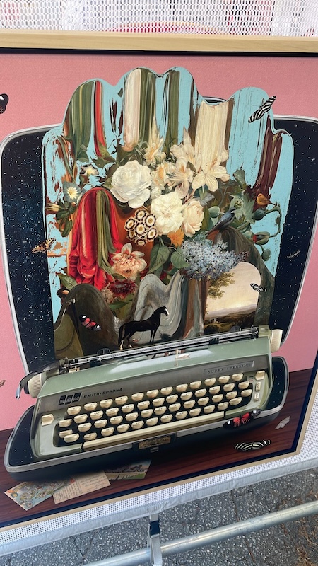 Artist LJ Eidolon presenting bold contemporary paintings at Atlanta Dogwood Festival in Piedmont Park