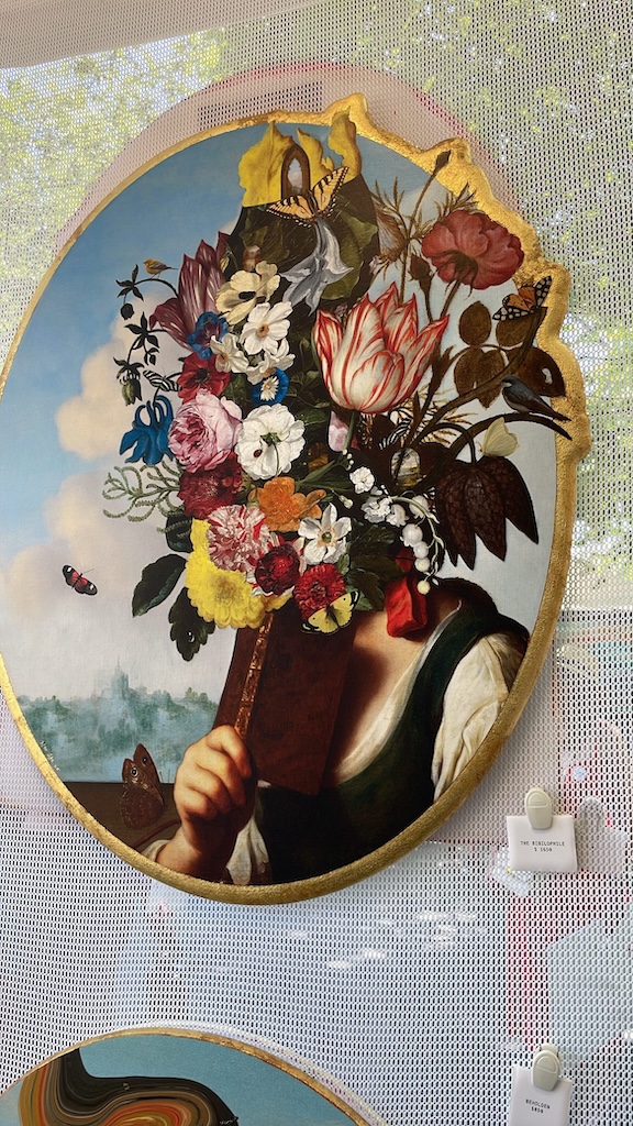 Close-up of vibrant artwork by LJ Eidolon at Atlanta Dogwood Festival in Atlanta