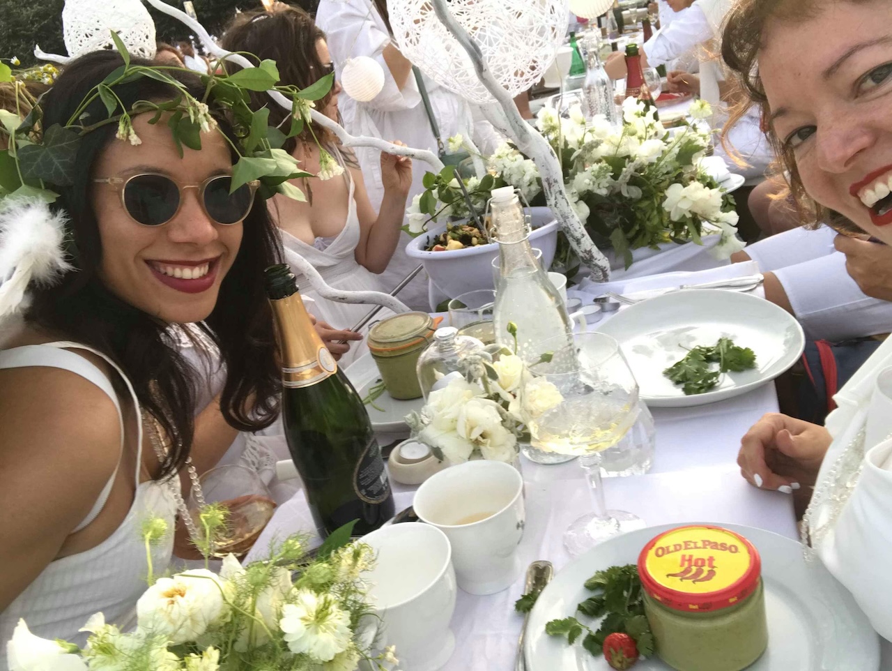 Friendship, champagne, Paris, and a Gemini. The cosmos was really showing off at Dîner en Blanc Paris 2018 near Invalides. If Gemini Season teaches us anything, it's that life gets better when we leave the house and talk to interesting people.
