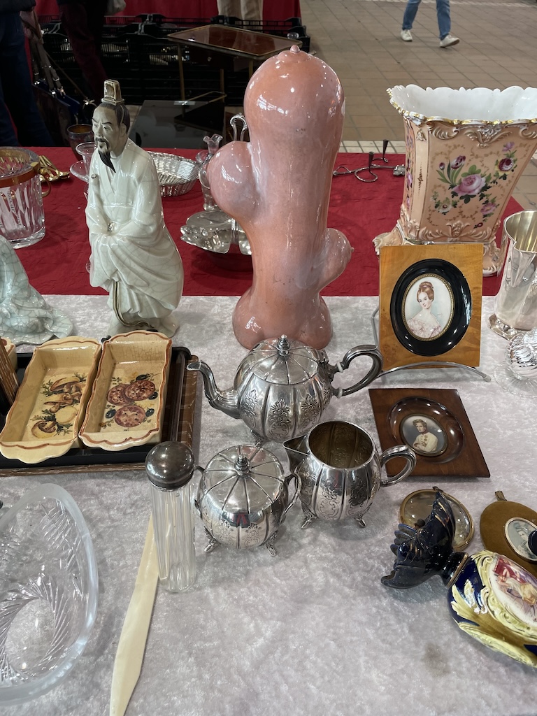 Beyond the yachts: antiques, stories, and unexpected discoveries at a Cannes flea market. Photo by Leah Gillis, The Diamond Is You.