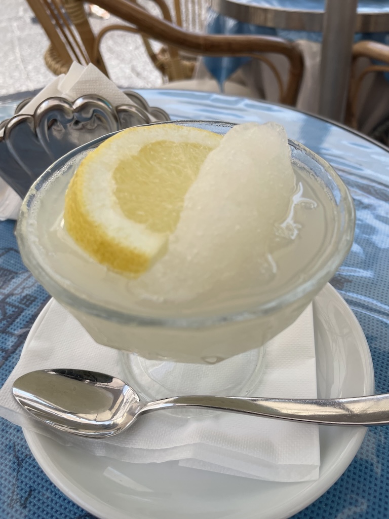 Gorgeous lemon granita Capri Italy — Taurus season pleasure worth sensory healing thediamondisyou.com
