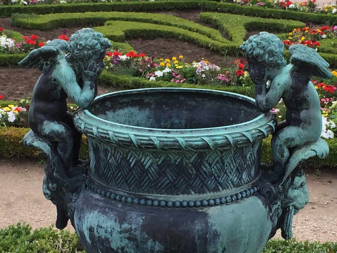 Beautiful vase and greenery at Versailles France — Chiron in Taurus beauty values healing Kabbalistic astrology 2026