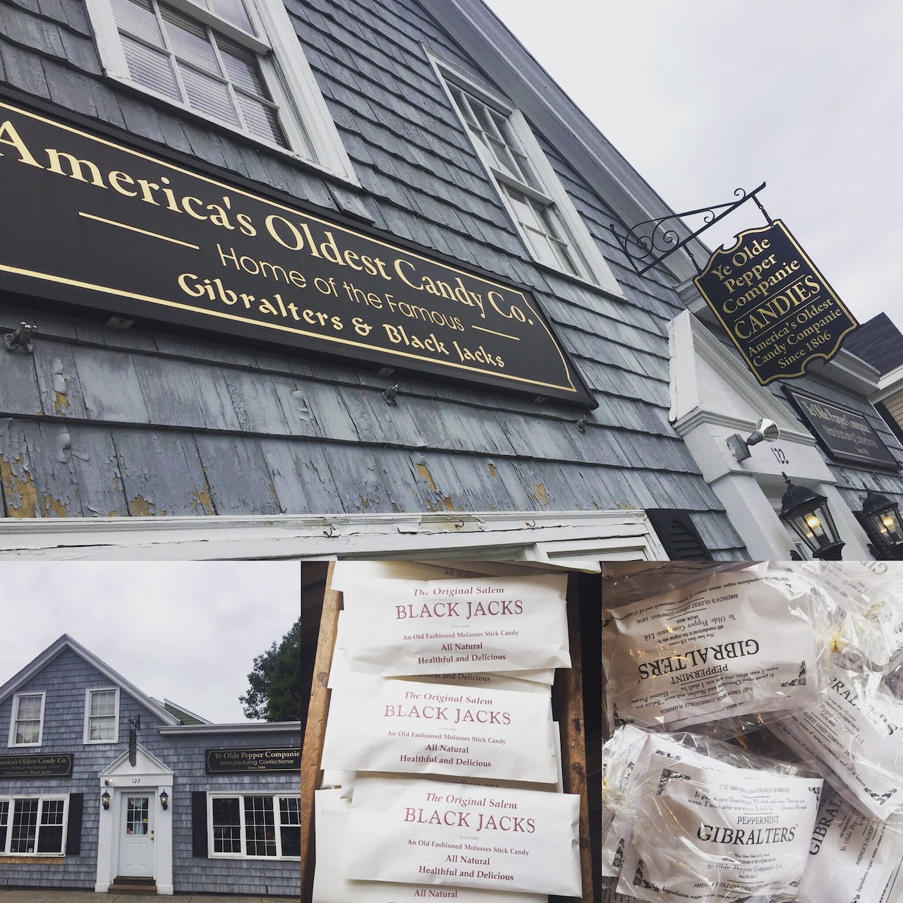 Oldest candy store in America Salem Massachusetts with favorite candies — journalist Leah Gillis explores Salem history and sweetness Between the Lines